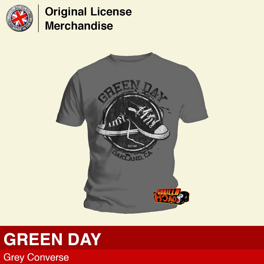 Kaos Baju Tshirt Pop Punk Rock Musik Band Original Premium Import GREEN DAY Converse