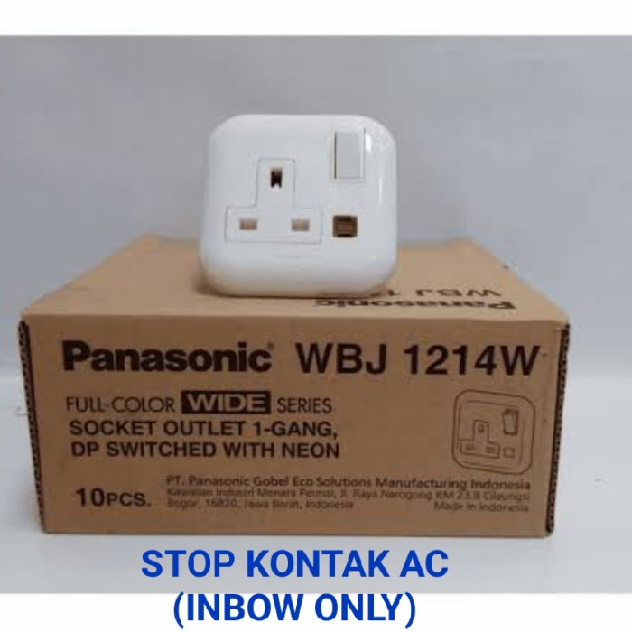 Panasonic Stop Kontak AC Inbow WBJ1214W Putih Tanam