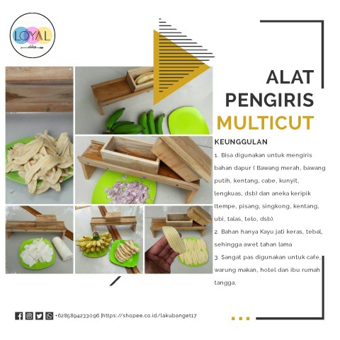 PISAU PENGIRIS SERBAGUNA UNTUK MENGIRIS BAWANG MERAH ,KERIPIK KENTANG KERIPIK TEMPE DLL