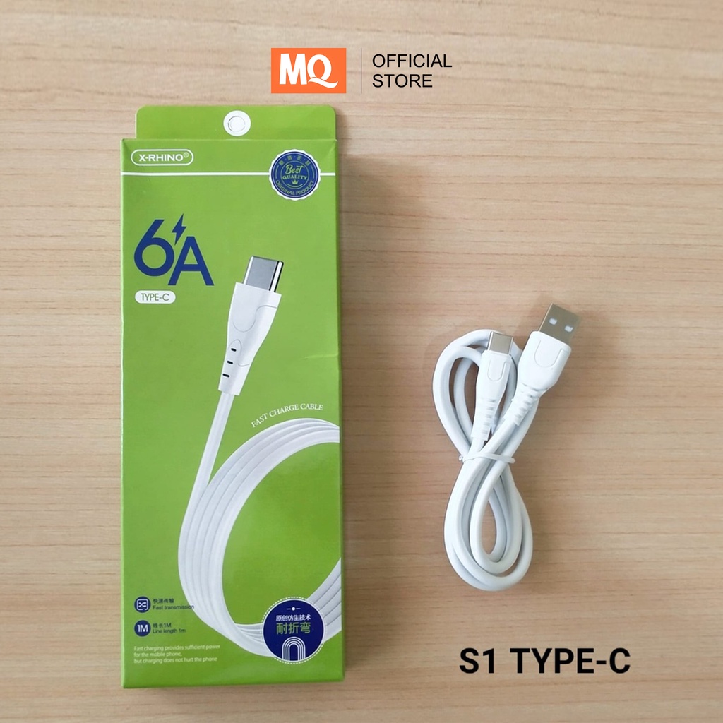 MQ Kabel Data Fast Charge 2.4A Micro + TypeC + Lightning 100cm