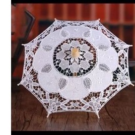 payung mini renda wedding prop hiasan meja