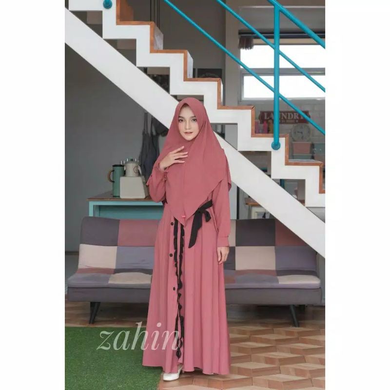 set syari zahin ori cantik banyak warna lainya