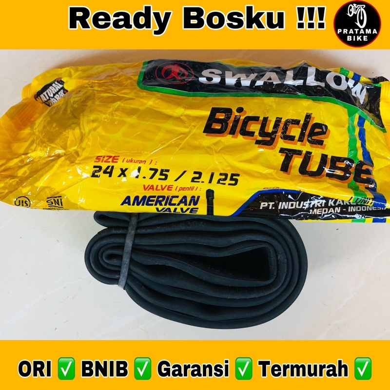 Ban Dalam Sepeda 24 Mini CTB MTB Gunung Ukuran 24x175/2.125 Swallow Murah