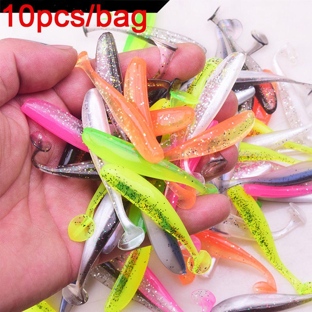 TOP 10pcs /lot Umpan Cacing Pancing Tahan Lama Buatan Warna Ganda Capuchin Maggot