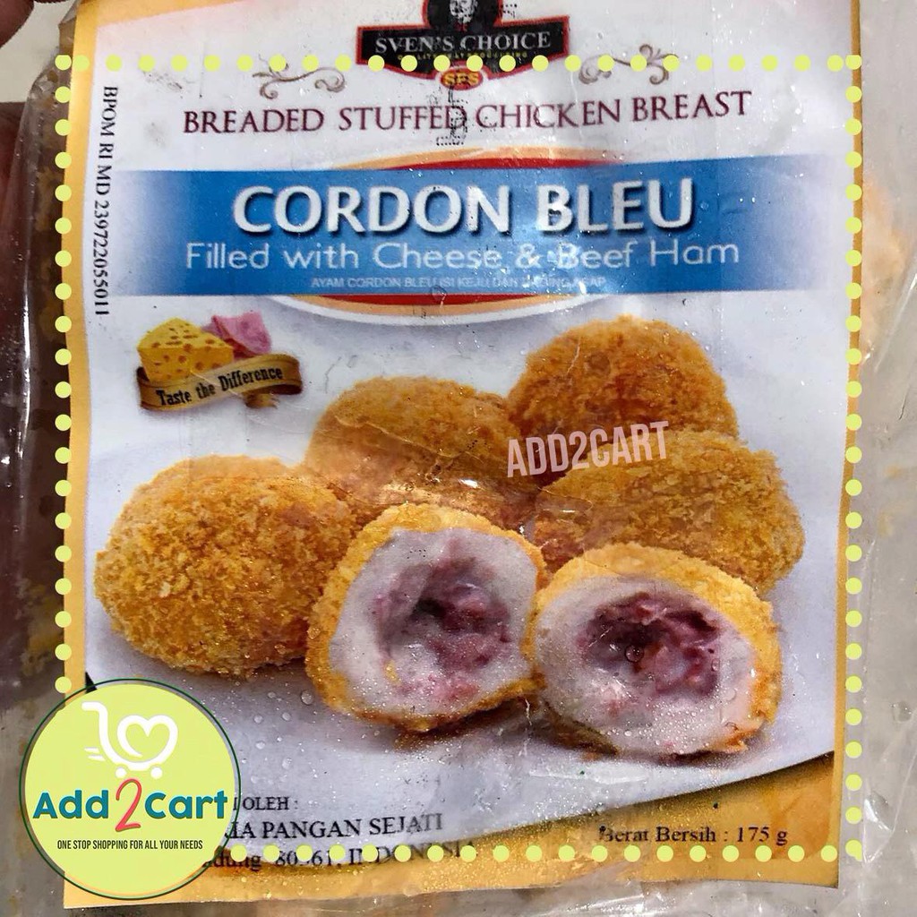 

SVEN'S CHOICE - CHICKEN CORDON BLEU BALLS (5pcs) - 175gr