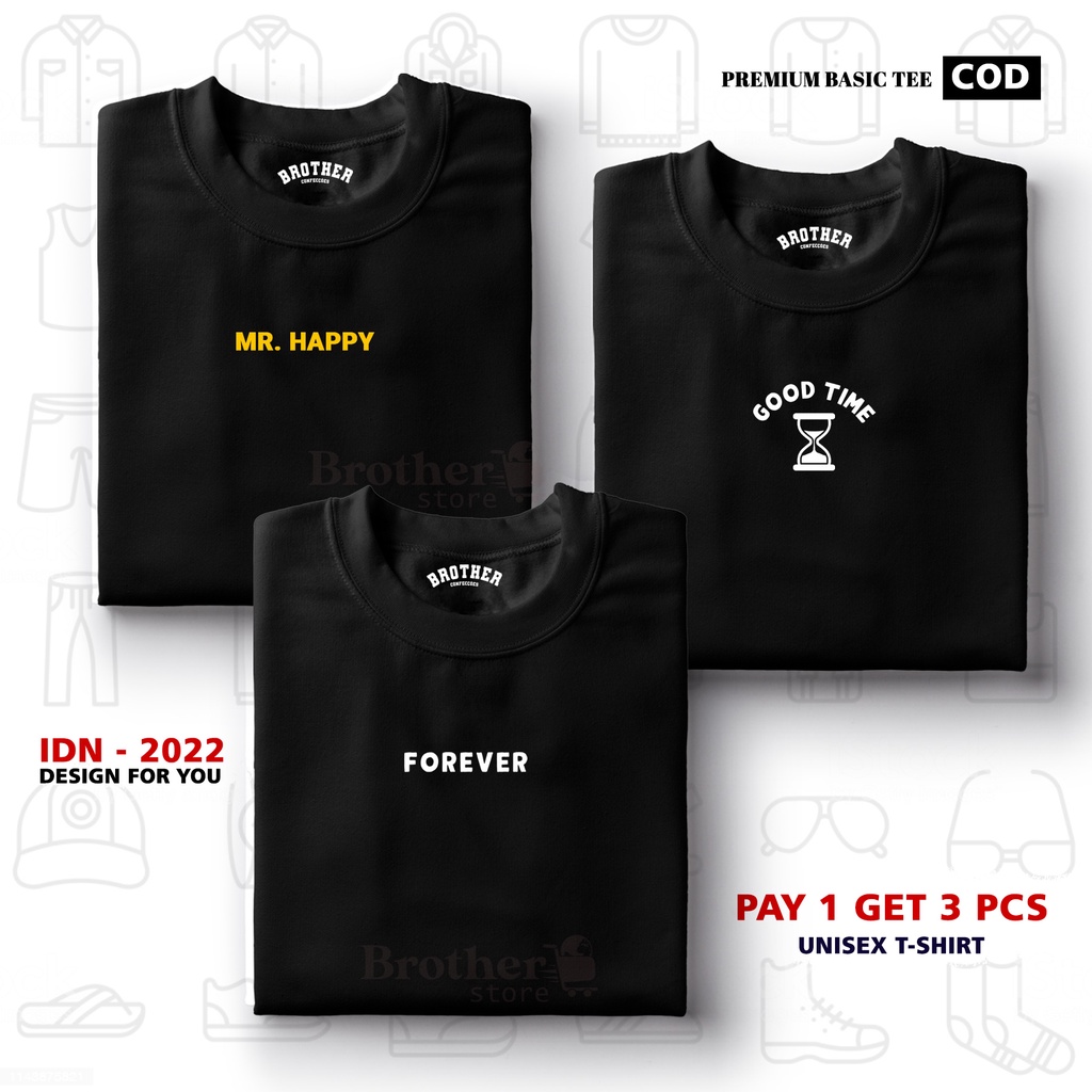 BUY 1 OR 3 PCS ( PROMO COD ) BROTHER STORE / Kaos Distro100% Catoon Combed 30s / ArticelCMFG