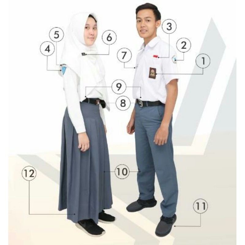 KEMEJA SERAGAM SMA LENGAN PENDEK DAN PANJANG BIG SIZE / KEMEJA SMA / BAJU SERAGAM SEKOLAH / BAJU SERAGAM SMA BIG SIZE