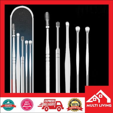 Pembersih Telinga Korek Kuping Ear Wax Picker 6 PCS