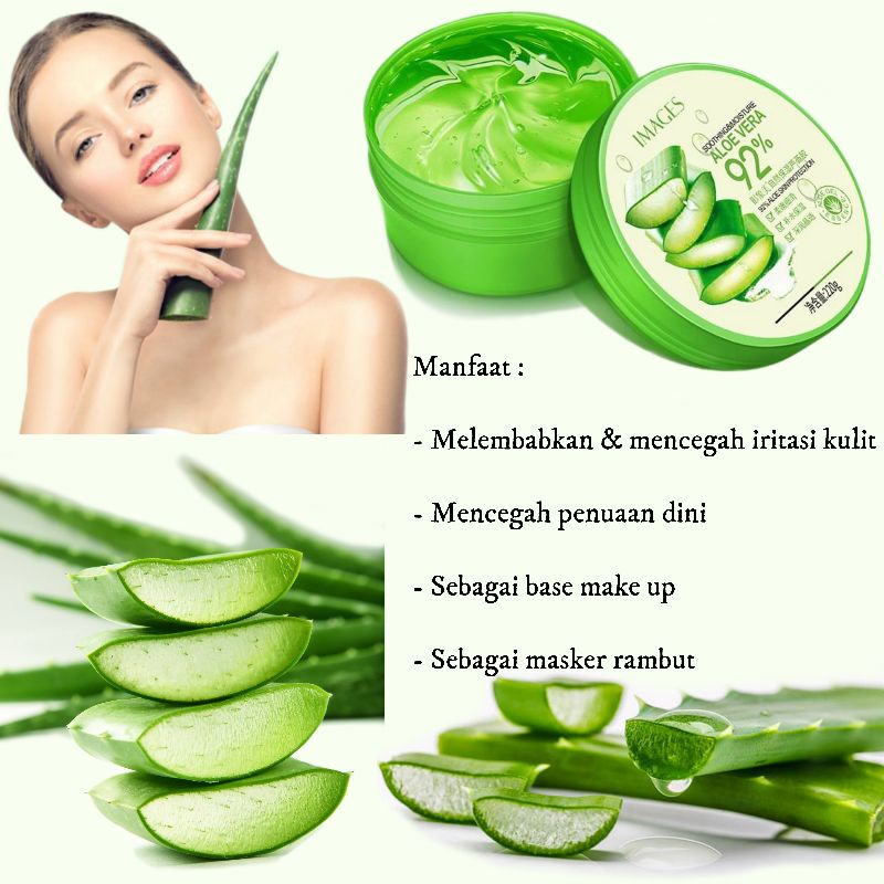 Images Aloe Vera Gel Pelembab Wajah / Masker Wajah Glowing / Pelembab Kulit / Gel Menghaluskan Kulit / Gel Lidah Buaya / Aloe Vera Gel Muka / Masker Lidah Buaya Gel Rambut / Masker Aloe Vera Murah / Masker Anti Penuaan Dini / Gel Mencegah Iritasi Kulit