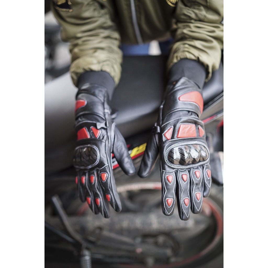Sarung Tangan Motor Bahan Full Kulit Domba