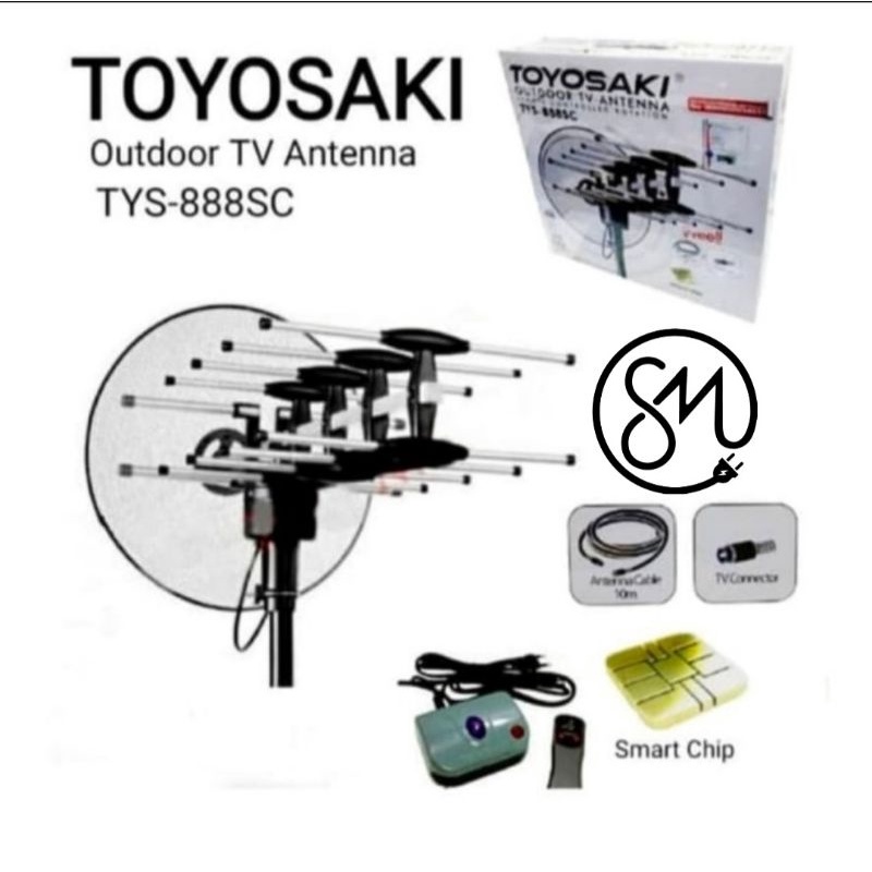 Antena Remote Toyosaki TYS-888 SC antenna tv TYS888SC 888SC