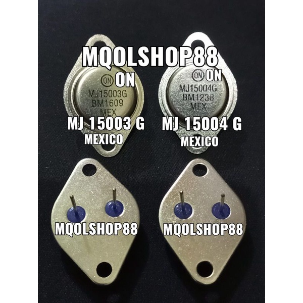 TR TRANSISTOR JENGKOL MJ15003/15004 MJ 15003 15004 MEXICO ORIGINAL ASLI