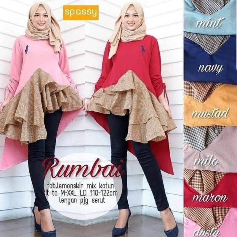 ATASAN/TUNIK/Blouse wanita/atasan wanita/fashion muslim/baju wanita/fashion wanita/blouse/ Rumbay Blouse