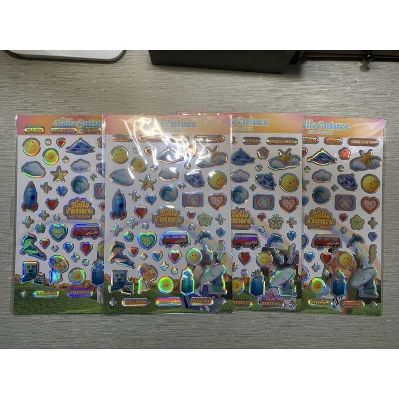 [ SEALED ] HOLOGRAM EPOXY STICKER PHOTOCARD SET HAECHAN RENJUN JAEMIN JENO JISUNG