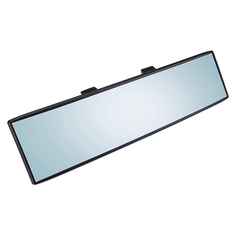 Universal Car Interior Mirror Wide Convex Anti-Glare Rearview Mirror Wide-Angle Surface Blue Rear View Mirror Clip On