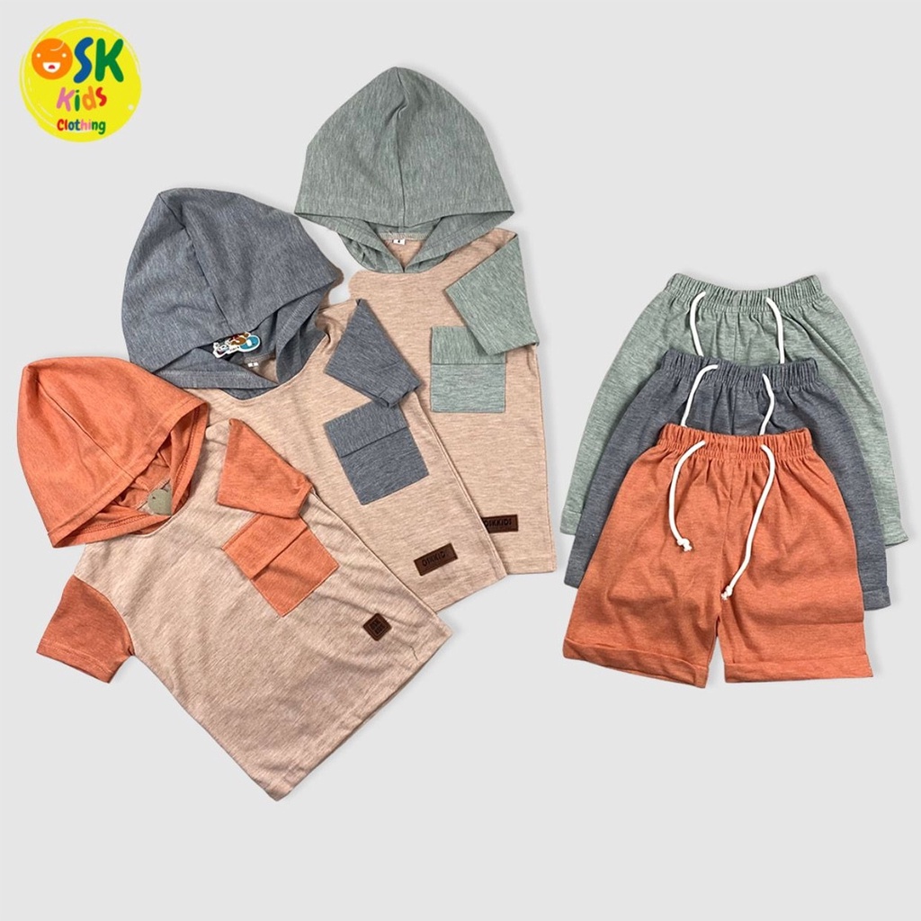 Setelan Anak Sweater Set Hoodie Atasan Bawahan Aruna Hoodie (3-8Tahun)