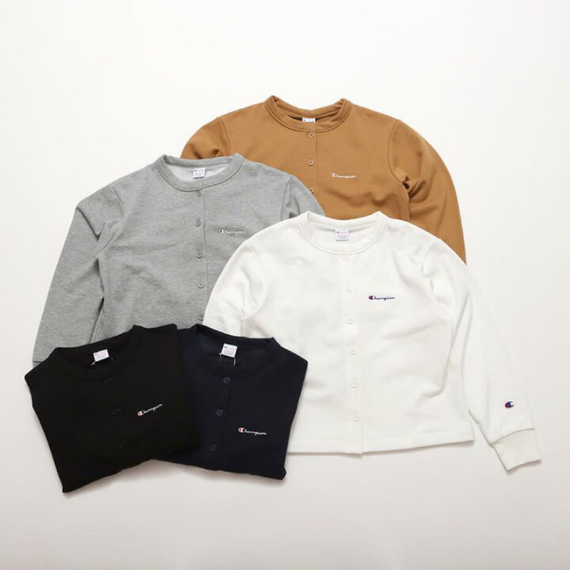 Women's Sweat Cardigan Champion - Button Sweatshirt - Sweater - Sisa Produksi/Ekspor