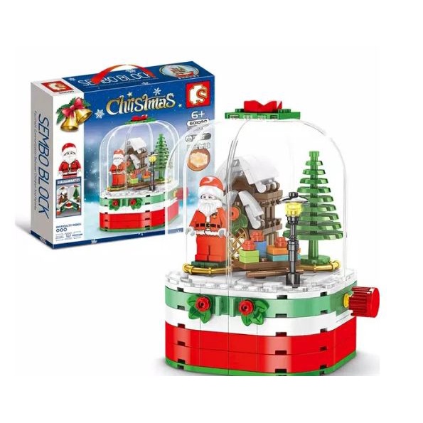 Sembo Block Christmas Snow Globe with Light Brick 601090