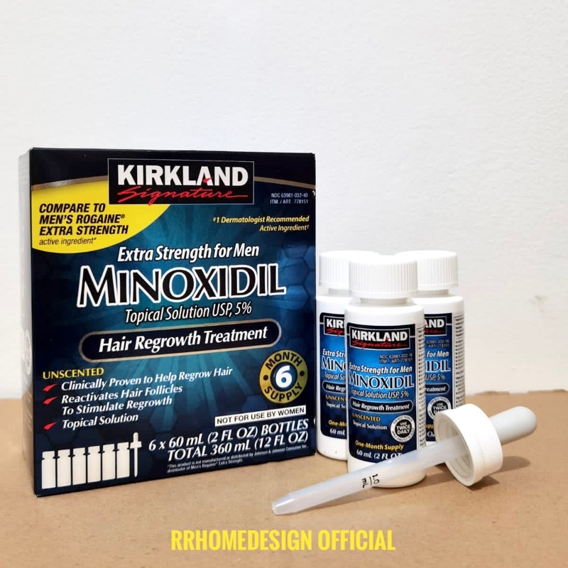 RRHealth Kirkland Signature Minoxidil Penumbuh Rambut 60ml 1Box 6pcs