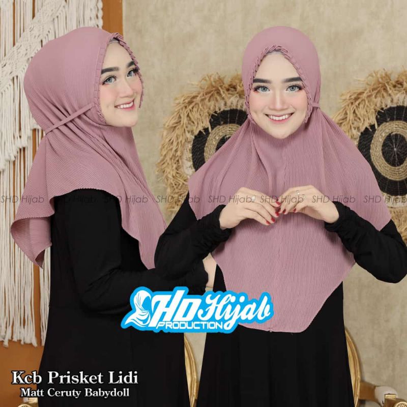 Jilbab Khimar Instan Maryam Plisket KCB Ilma Ori SHD