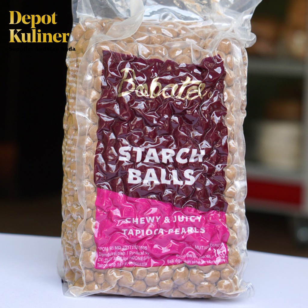 Boba Bobatee Bubble Topping Boba Pearl Mentah Instan Tapioca 1 kg