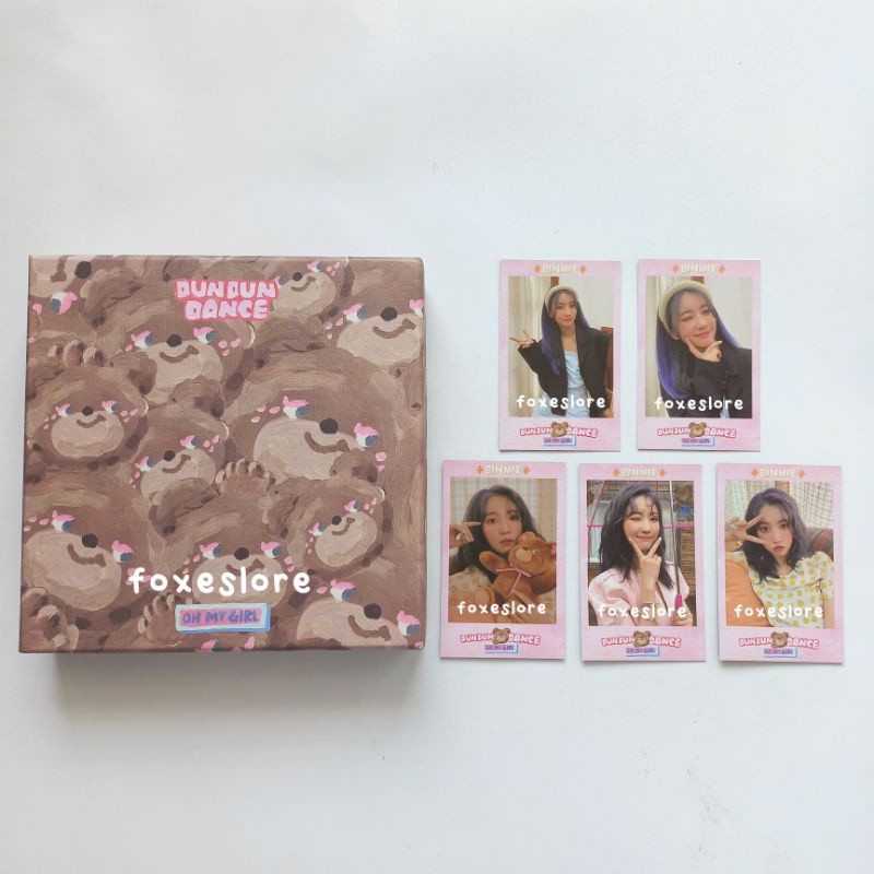 pc photocard album oh my girl omg bear binnie polaroid dun dun dance