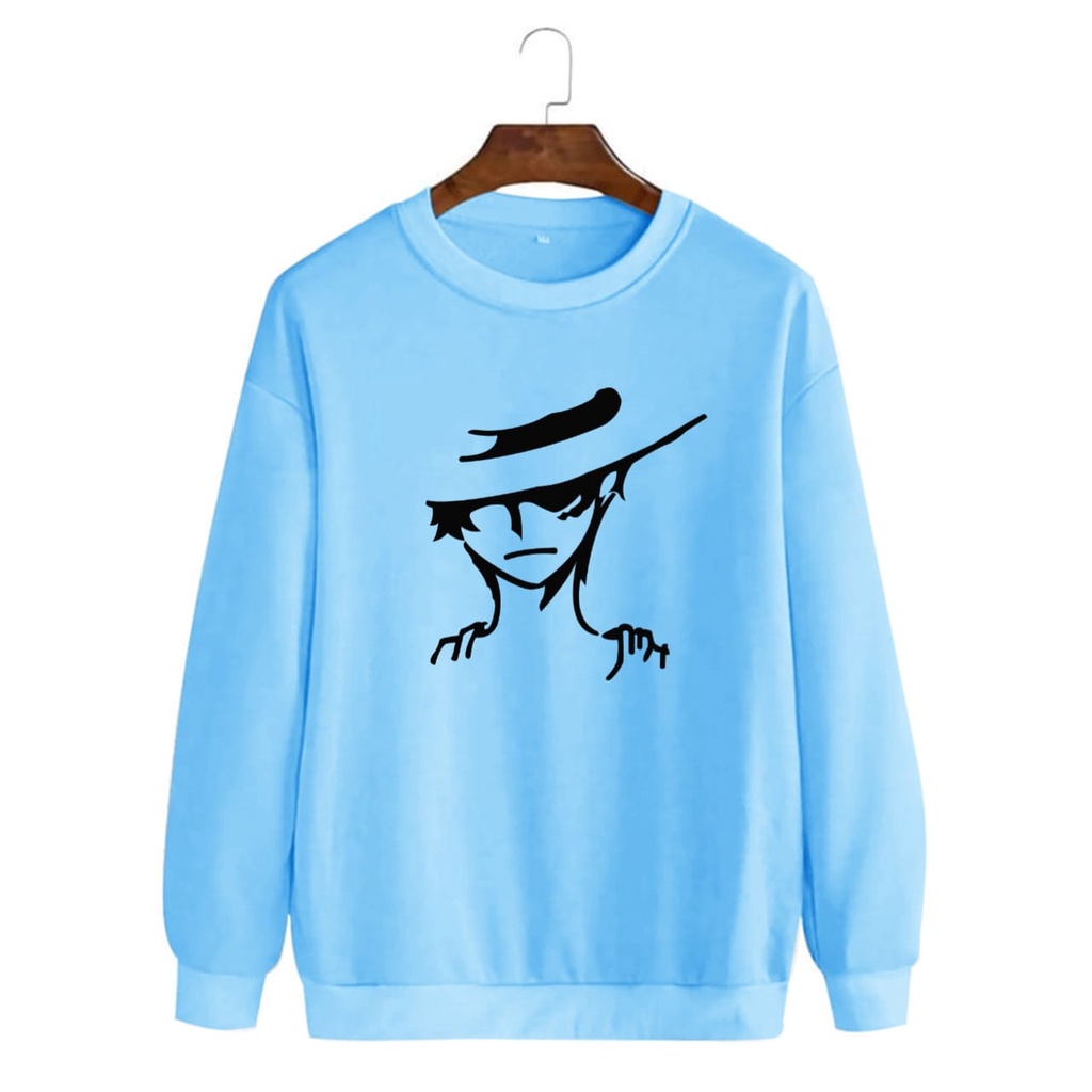 BISA COD /Baju Sweater lUKPI / sweater luffy terbaru /atasan pria /  baju trend kekinian  -mukzhop