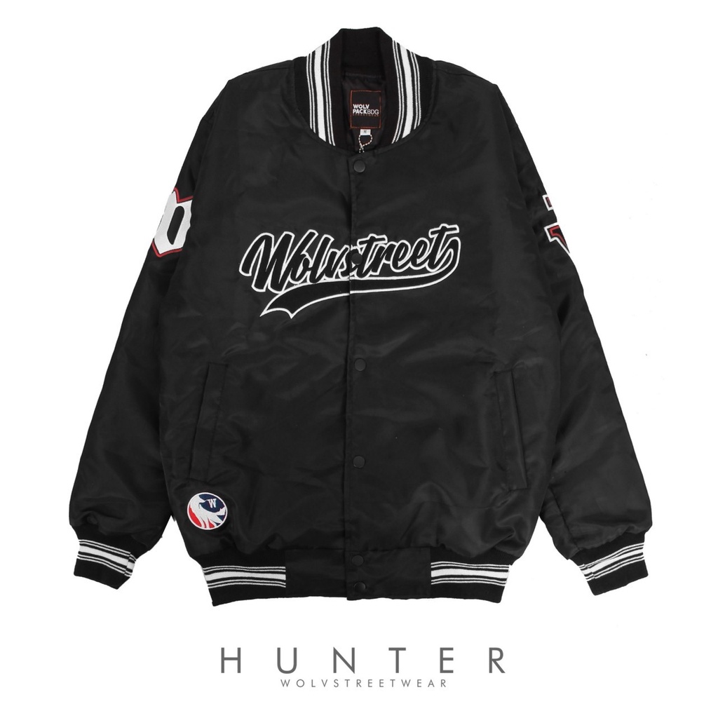 Jaket Varsity HUNTER – Edition Fashion Trendy Casual Pria Good Brand Quality Stylish