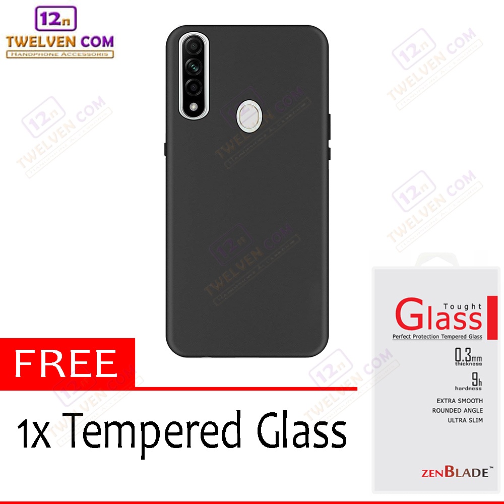 [FLASH SALE] Case Slim Matte Softcase Oppo A31 / Oppo A8 2020 - Free Tempered Glass