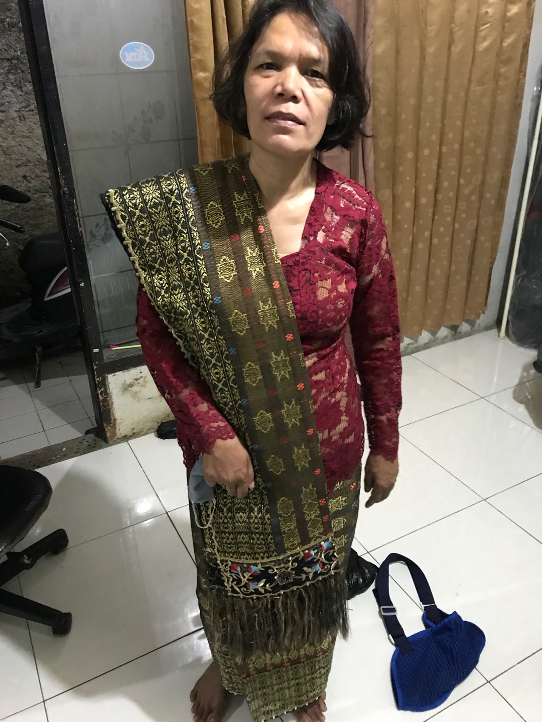 Setelan Kebaya Kutubaru Lengan Panjang Semi France Lussia