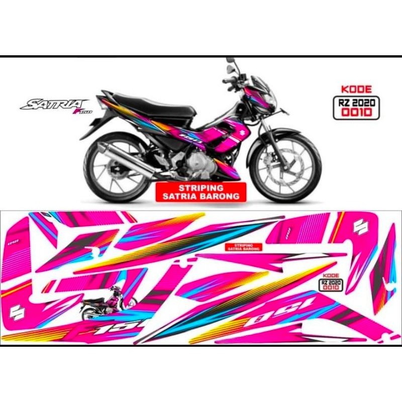 Striping Satria Fu Barong 2008 2012 Decal Satria Fu Variasi Satria Fu Is Shopee Indonesia