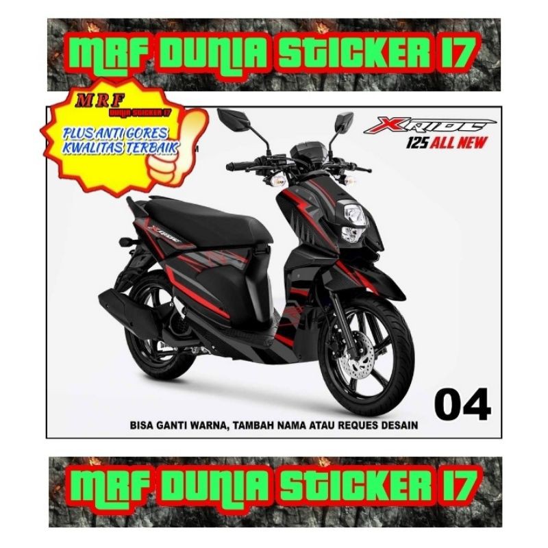 Sticker decal X Ride Full Body decal X Ride body Sticker X Ride Full body Model 04