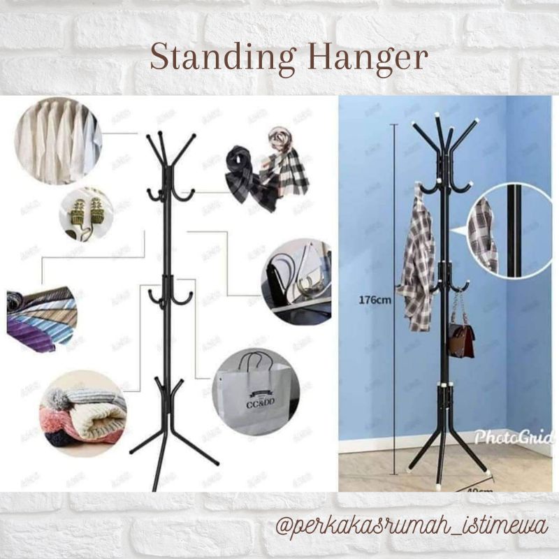Standing Hanger/ Hanger Topi/ Hanger Tas/ Cantolan Jaket