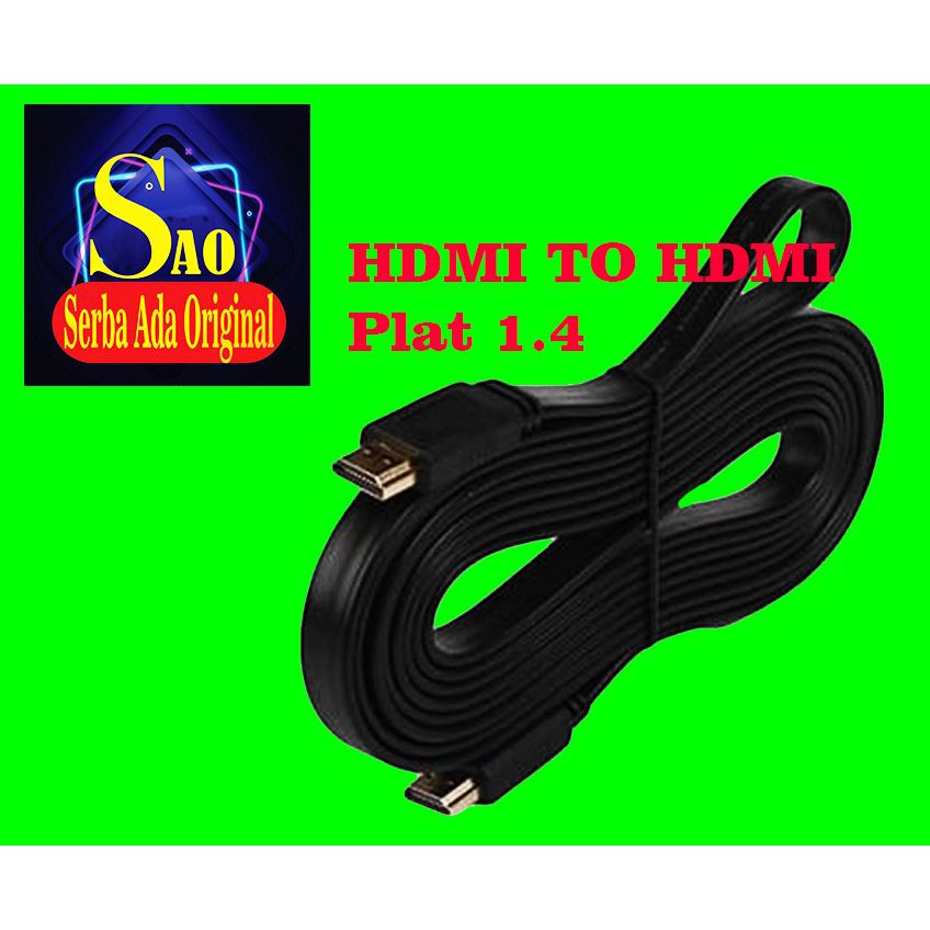 KABEL HDMI Plat Tipe 1.4 /HDMI To HDMI 1.5 Meter