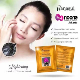 HANASUI MASKER NATURGO LIGHTENING PEEL OFF FACE MASK (1 SACHET)