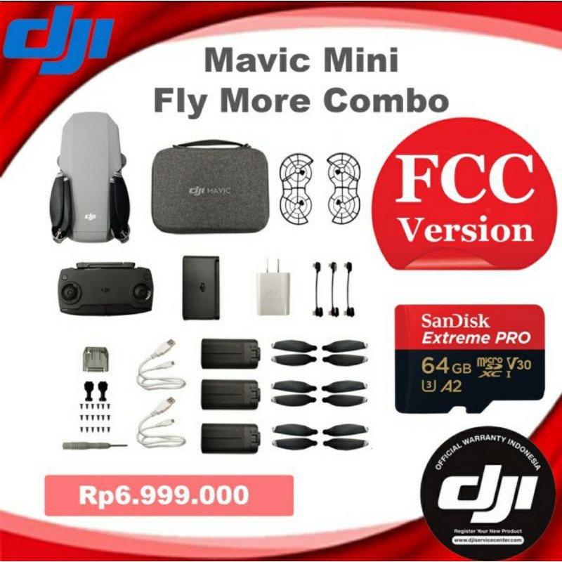 Dji Mavic Mini Fly More Combo FCC Version