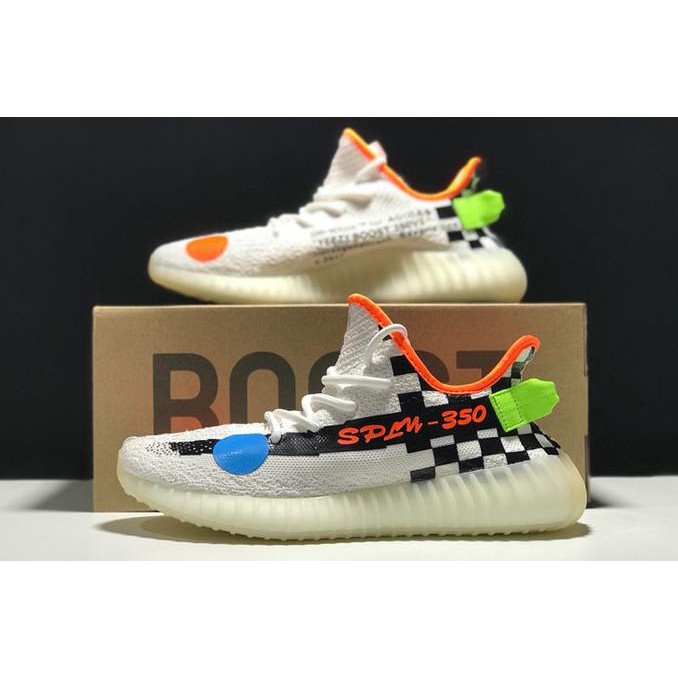 Sepatu Pria - Off White x Adidas Yeezy Boost 350 V2 2018 Custom - PRM