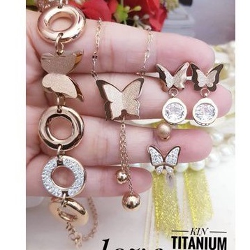 Titanium set perhiasan n566