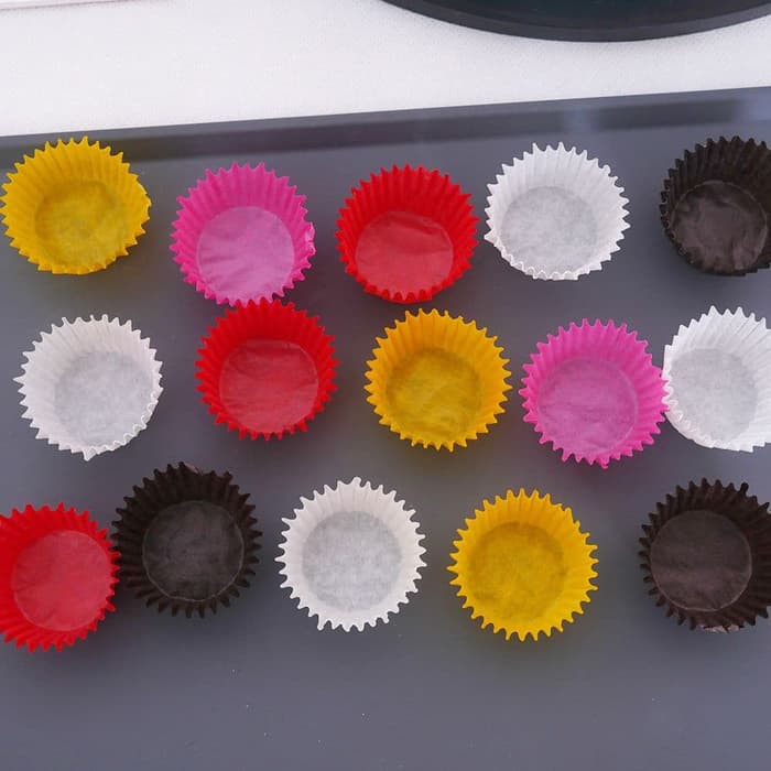 Mini Cupcake Liner - Kertas Cupcake Mini Solid Color (100pcs)