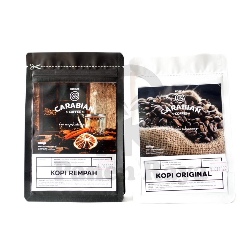 

Kopi Carabian Korem Coffee Rempah / Original 100gr