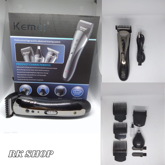 ALAT CUKUR KEMEI 1407 ORIGINAL HAIR clipper 3 in 1 RAMBUT KUMIS DLL