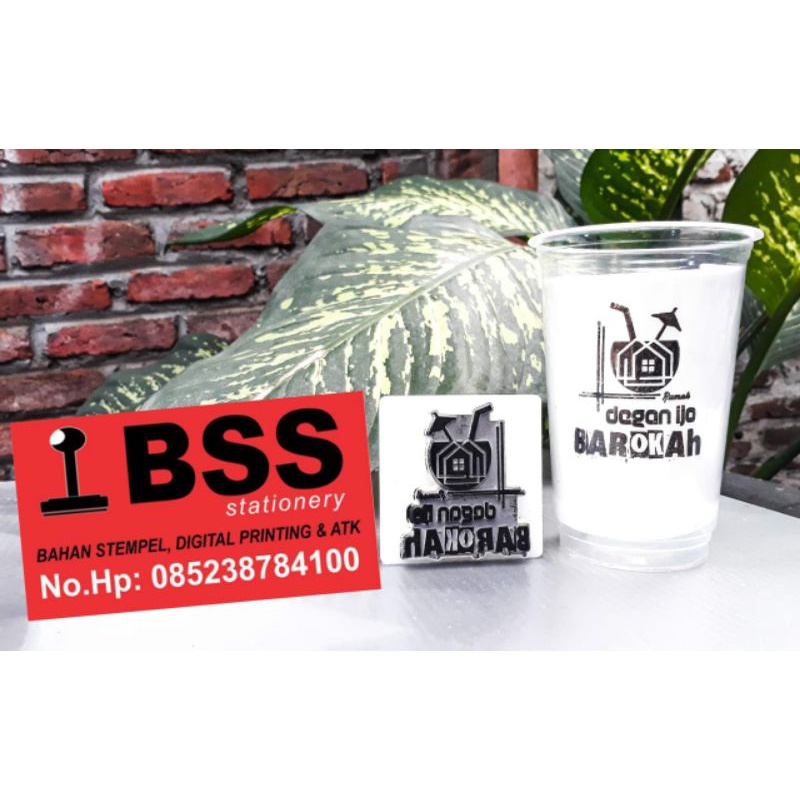 

Jual stempel gelas plastik stempel gelas anti luntur