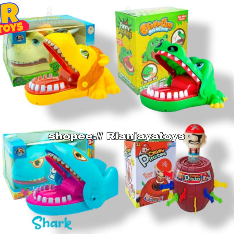 MAINAN BUAYA GIGIT TANGAN / CAPLOK BUAYA / SINGA GIGIT TANGAN / SHARK GIGIT TANGAN / BITE THE HAND C