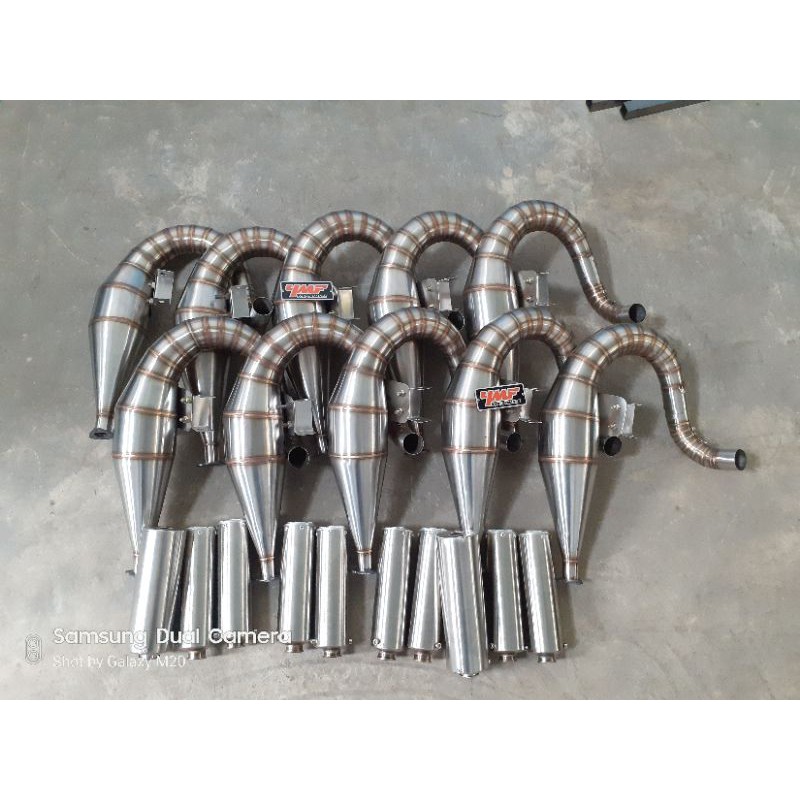 knalpot vespa kiri ymf performance  tune up