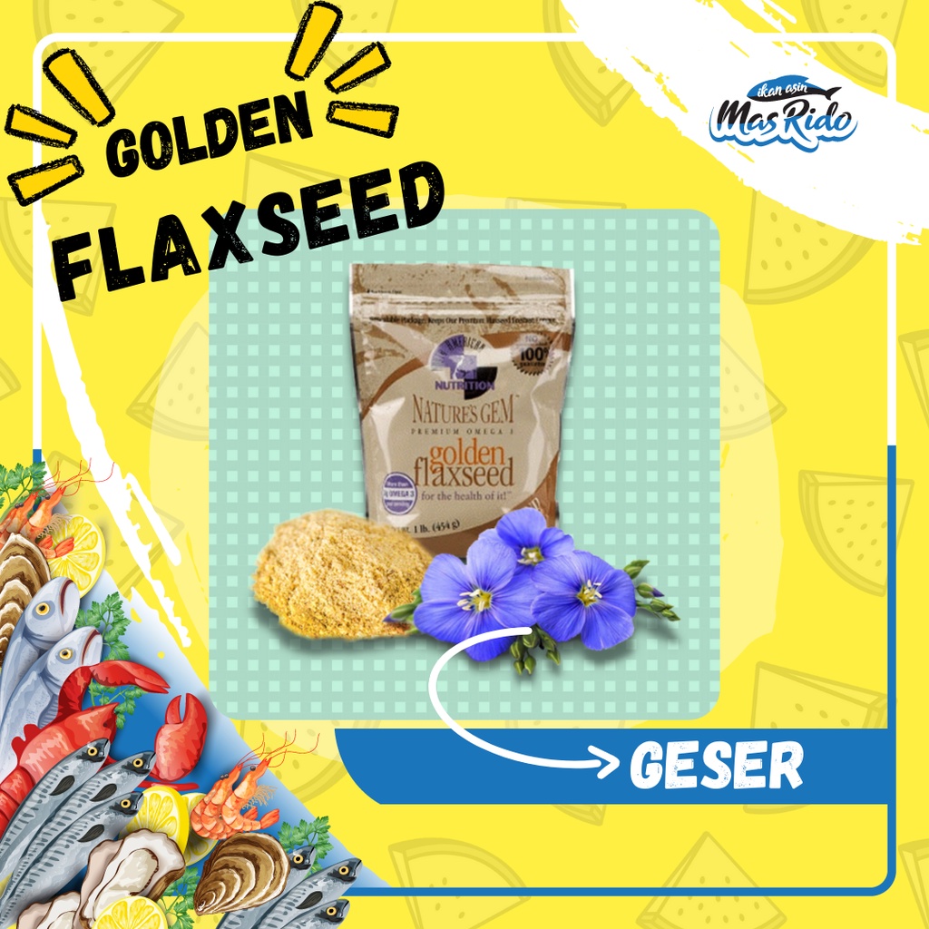 

Biji Bunga Flax Golden Flaxseed Nature's Flaxseed Biji Bijian Sehat