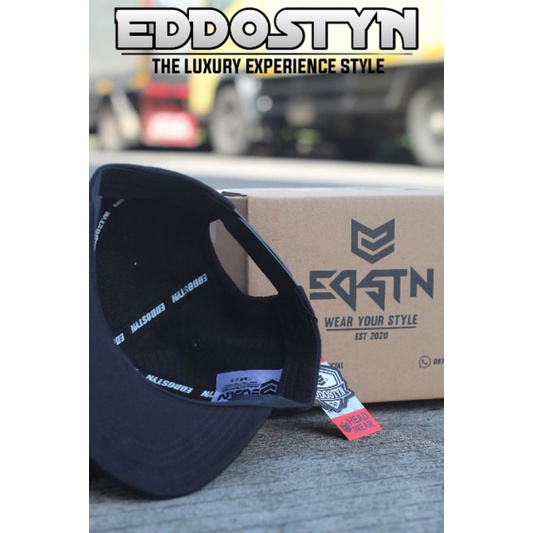 Topi Snapback Original Premium Distro EDSTN Unisex Outdor COD/Topi Pria/Topi Bulat Biru Hitam