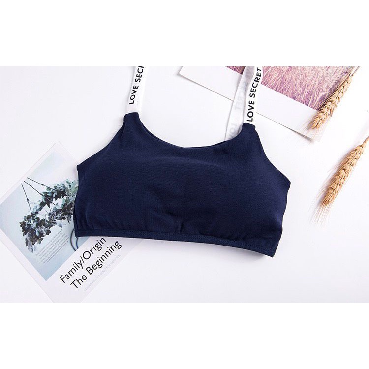 [ LINGERIE MASTER ] - (B-25) Bra BH Sport Push Up Sexy Bahan Nilon Elastis Korea Untuk Wanita Nyaman-B-25 Navy