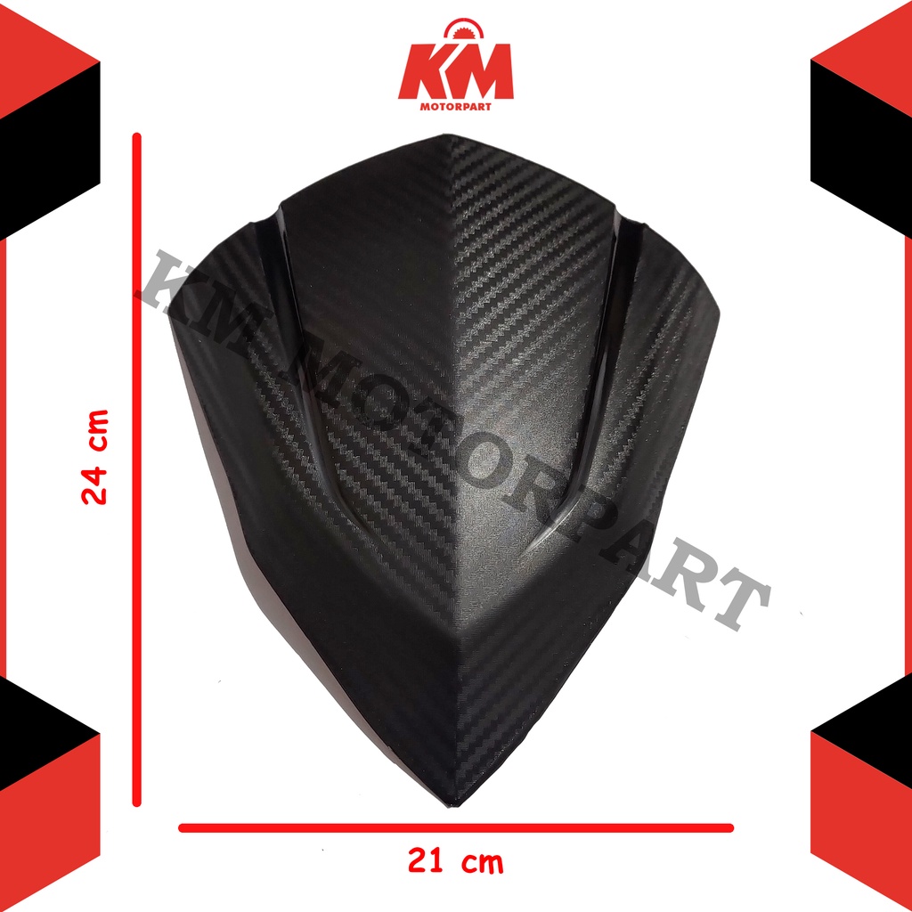 Visor Windshield Honda Vario 150 Carbon Hitam