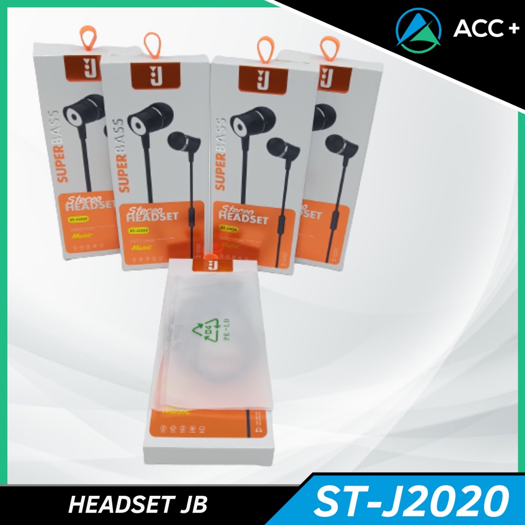 Headset Earphone Super Bass JB ST-J2020 Extra Bass / Handfree Murah