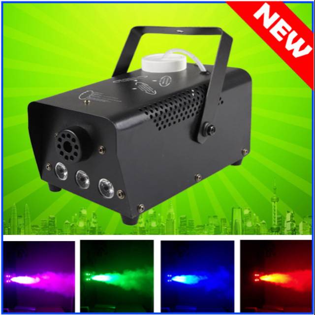 Mesin asap smoke gun fog machine 600w remote